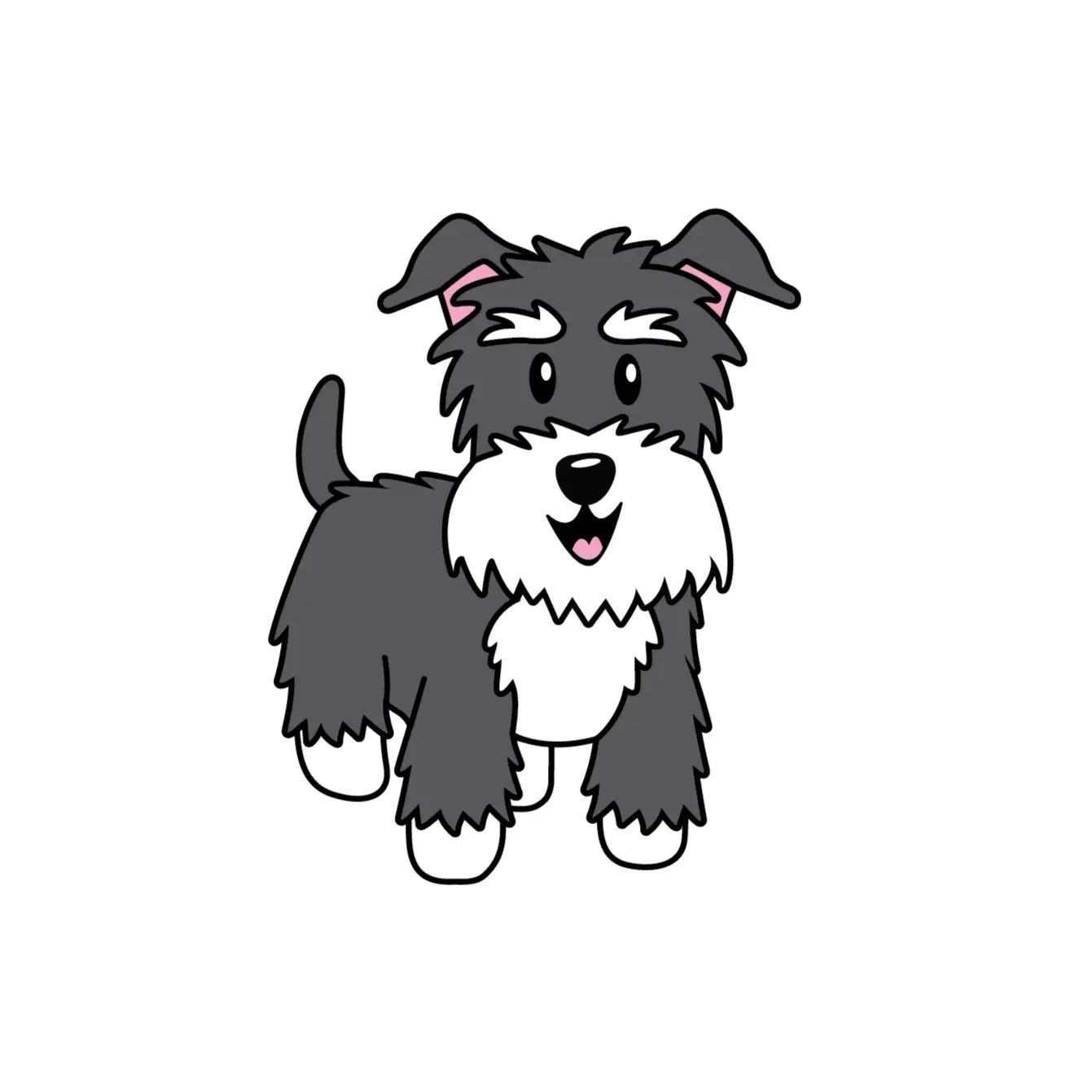 Schnauzer Vinyl Sticker