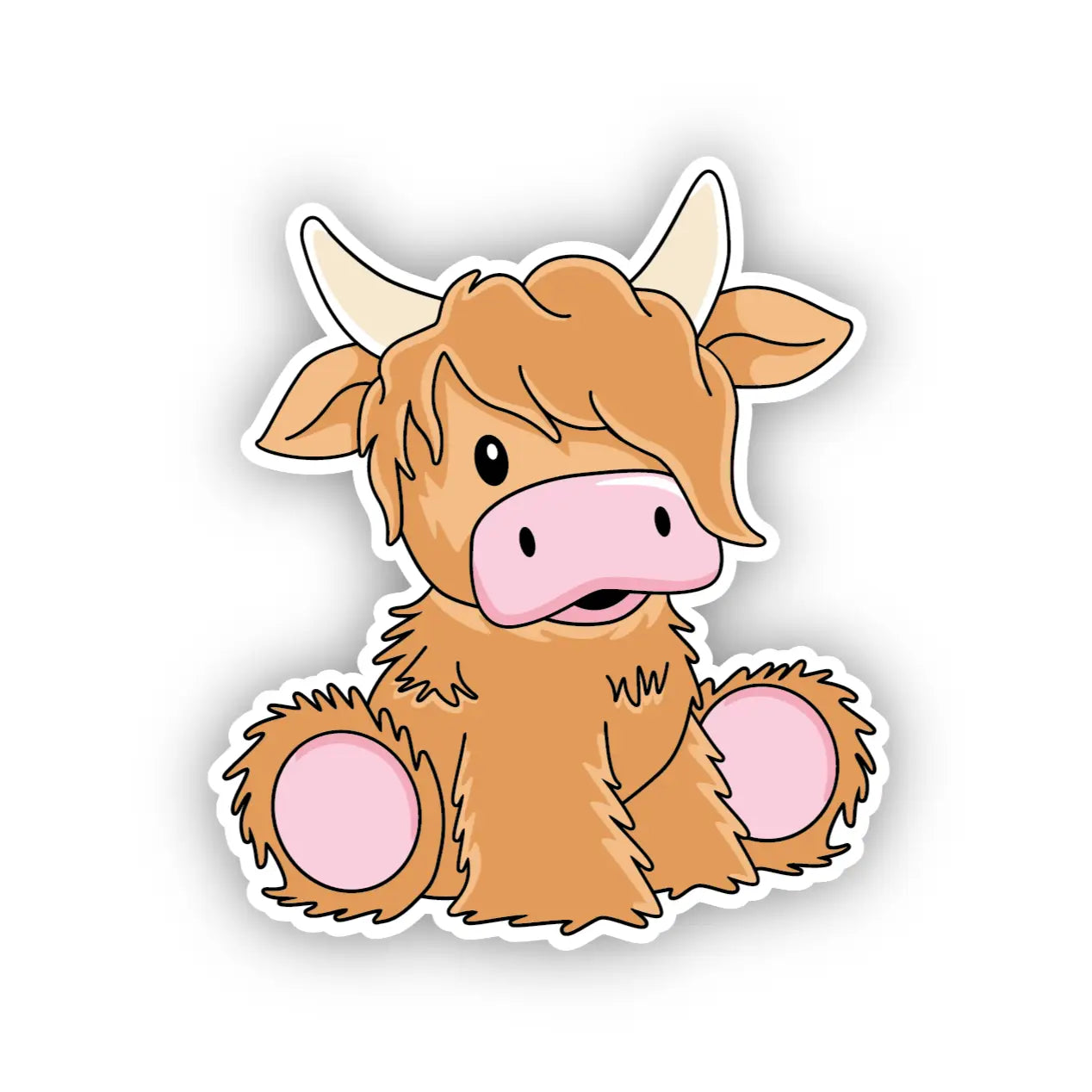 Highland Cow Vinyl Sticker